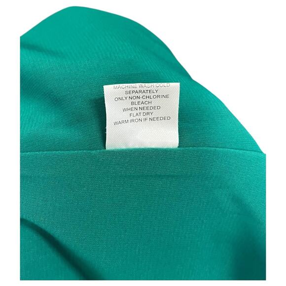 41 Hawthorn Dress Womens Small Green V Neck Flutter Sleeve Cinch Waist Lined - Picture 8 of 13